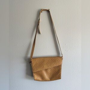 Vintage Anne Klein Cowhide Leather Bag with Matching Pouch